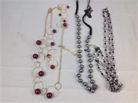 Costume jewelry: necklaces including R. J.