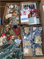 4 BOXES OF CHRISTMAS DECORATIONS