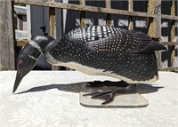 Wooden Loon Carving