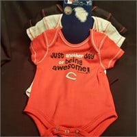 Newborn Cincinnati Reds 3-Pack Sleepers