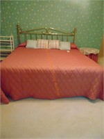 KING SIZE BED FRAME W/ MATTRESS & BOX SPRING