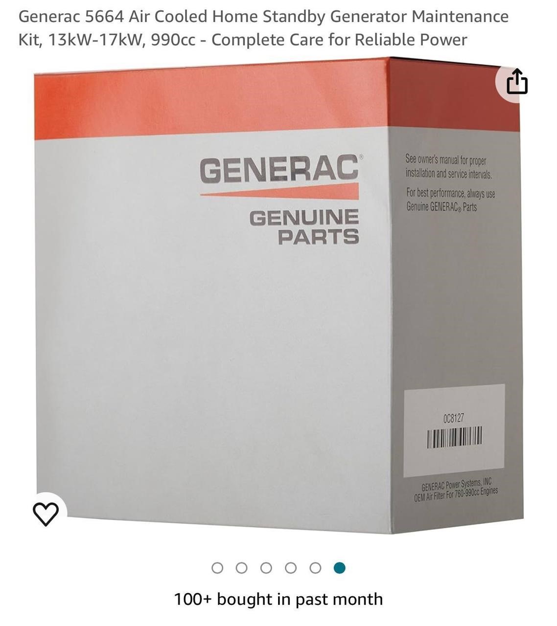 Generac 5664 Air Cooled Home Standby Generator