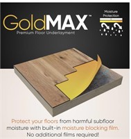 FLOORLOT GOLDMAX FLOOR UNDERLAYMENT 200SQ FT