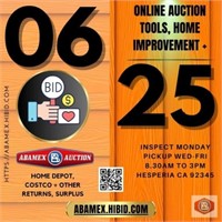 Next auction date June 25th starts at 10AM