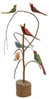 DANIEL STRAWSER PENNSYLVANIA FOLK ART BIRD TREE