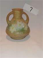 Roseville Brown Cosmos Vase Pottery
