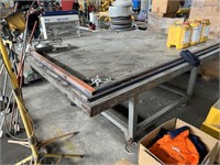 Steel Plate Top Mobile Work Bench Approx 3m x 3m