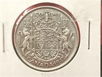 1943 Canada 50¢ Silver Coin