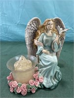 Angel decor with candle