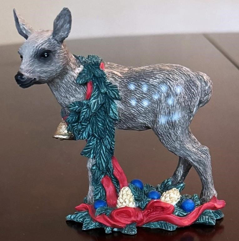 Tom Rubel Silver Deer Christmas Animals Figurine