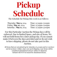 Pickup Schedule Information