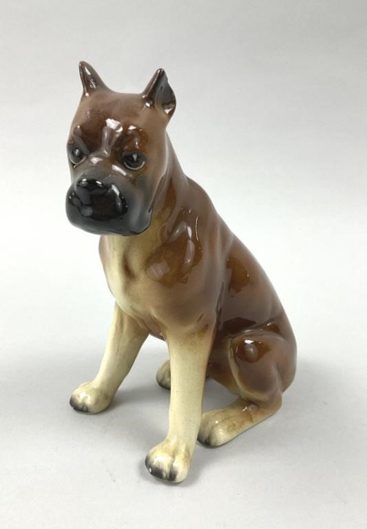 Erphila German Porcelain Dog Figurine.