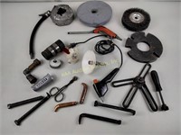 Misc. tools, LEMUR clamps, grinder