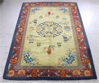 Chinese sculpted Wool Area Rug, 9'1" x 6'1"