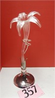 ABSTRACT FLORAL BUD VASE 14 IN
