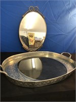 Valdi Gallery Tray & Brass Vintage Mirror
