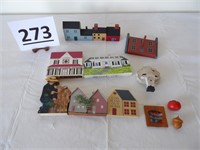 Assorted Wood  Building & Magnets