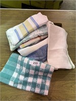 Vintage Linen Dish Towels Tablecloths