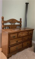 Dresser, Mirror & Bed Set