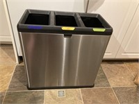 Separated Stainless Steel Garbage/Recycling Bin
