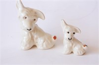 Pair of Beswick graduated terriers each with a