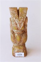 Chinese jade figure in standing pose,