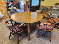 Kitchen Table 4 Captain Chairs