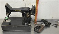 Vintage Singer Spartan sewing machine, notes