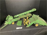 Vintage Toy John Deere Harvester, Combine.
