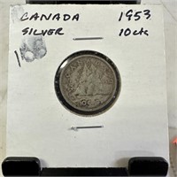 1953 CANADA SILVER DIME