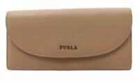 Furla Brown Tri-Fold Long Wallet