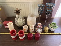 Lot of candles, battery operated and real
