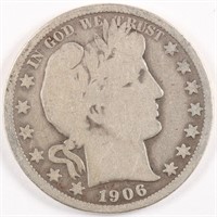 1906-O Barber Half Dollar - Full Rim