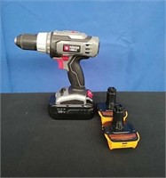 Box Porter Cable 18v Drill w/Battery - works