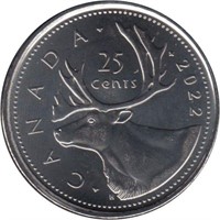 Canada 25 cents, 2022