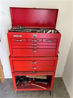 Top & Bottom Roll Around Tool Box & Contents