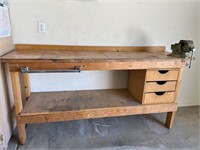 Wood Work Bench VISE NOT INCLUDED