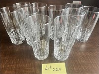 Water Glasses Crystal 5 1/2" x10