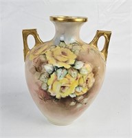 Vintage Hand painted Handle Vase