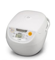 Micom 10-Cup White Rice Cooker with Tacook