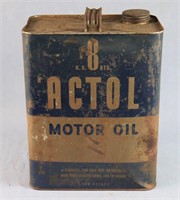 Vintage 8 Actol 2 Gallon Oil Can