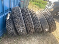 Lot of (5) Truck tires