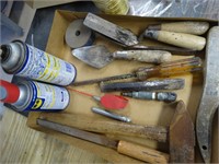 Wire brushes, WD 40, misc. etc.