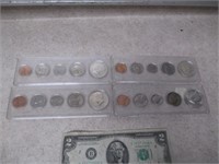 1966-1969 JFK 40% Silver Half Dollar 5 Coin Sets