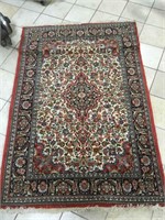 Vintage Hand tied Kashan style Oriental rug , 54