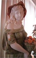 Four Seasons Marble Style Statue - Winter