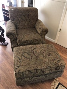 Chair & Ottoman (Nice Shape)