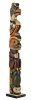 YOUNG DOCTOR, FIRST NATIONS, Model Totem Pole, c.
