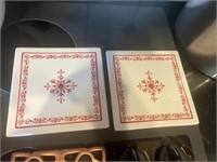 2 Nordick Holiday Ceramic Hot Plates
