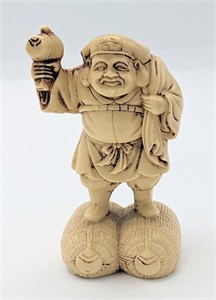 Okimono/ Netsuke Daikoku God Of Wealth